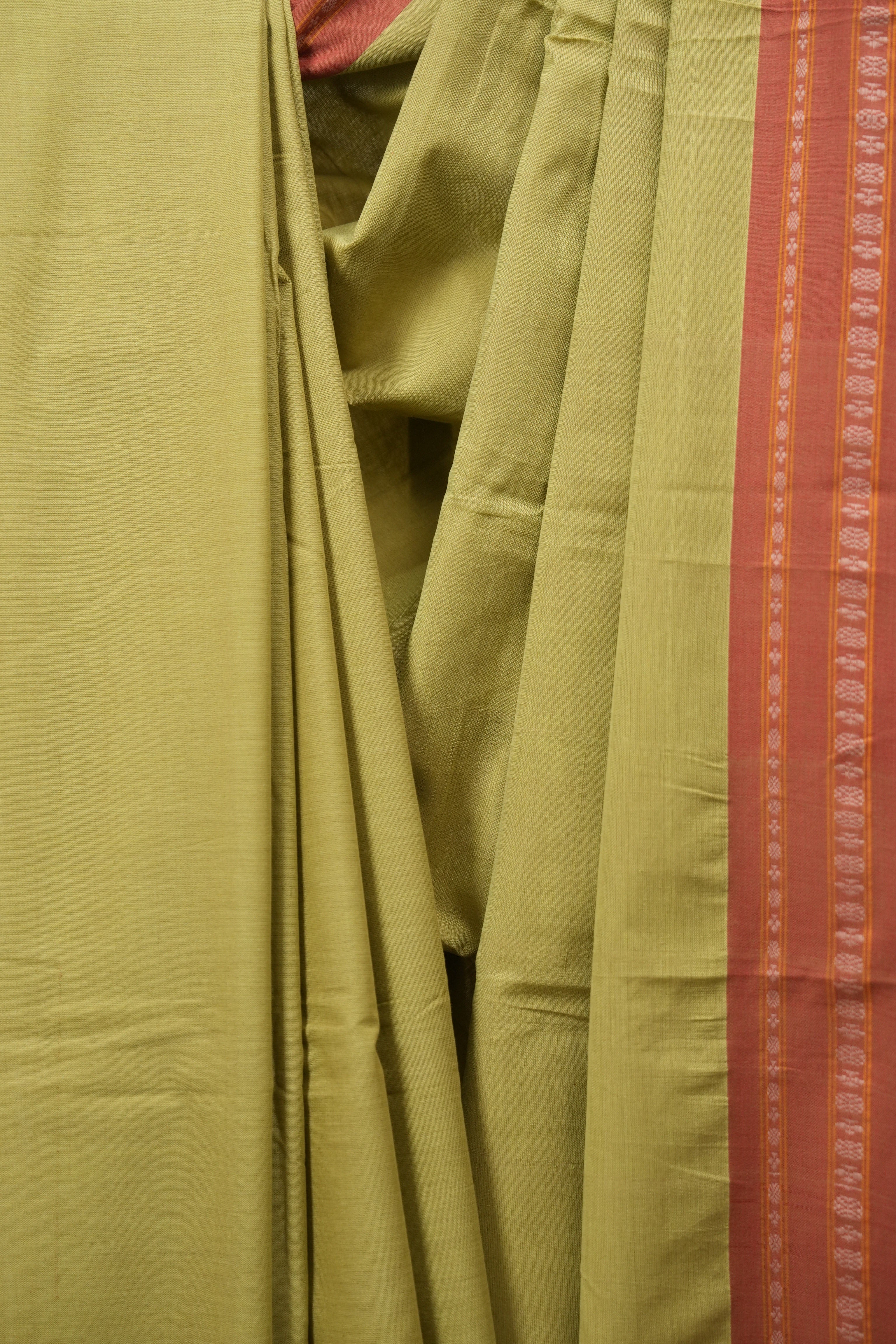 Pista  Cotton IIkal Saree - SRPCIS1106