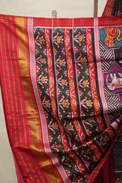 Green Maroon Rajkot Patola Silk Saree - SRGMRPSS564