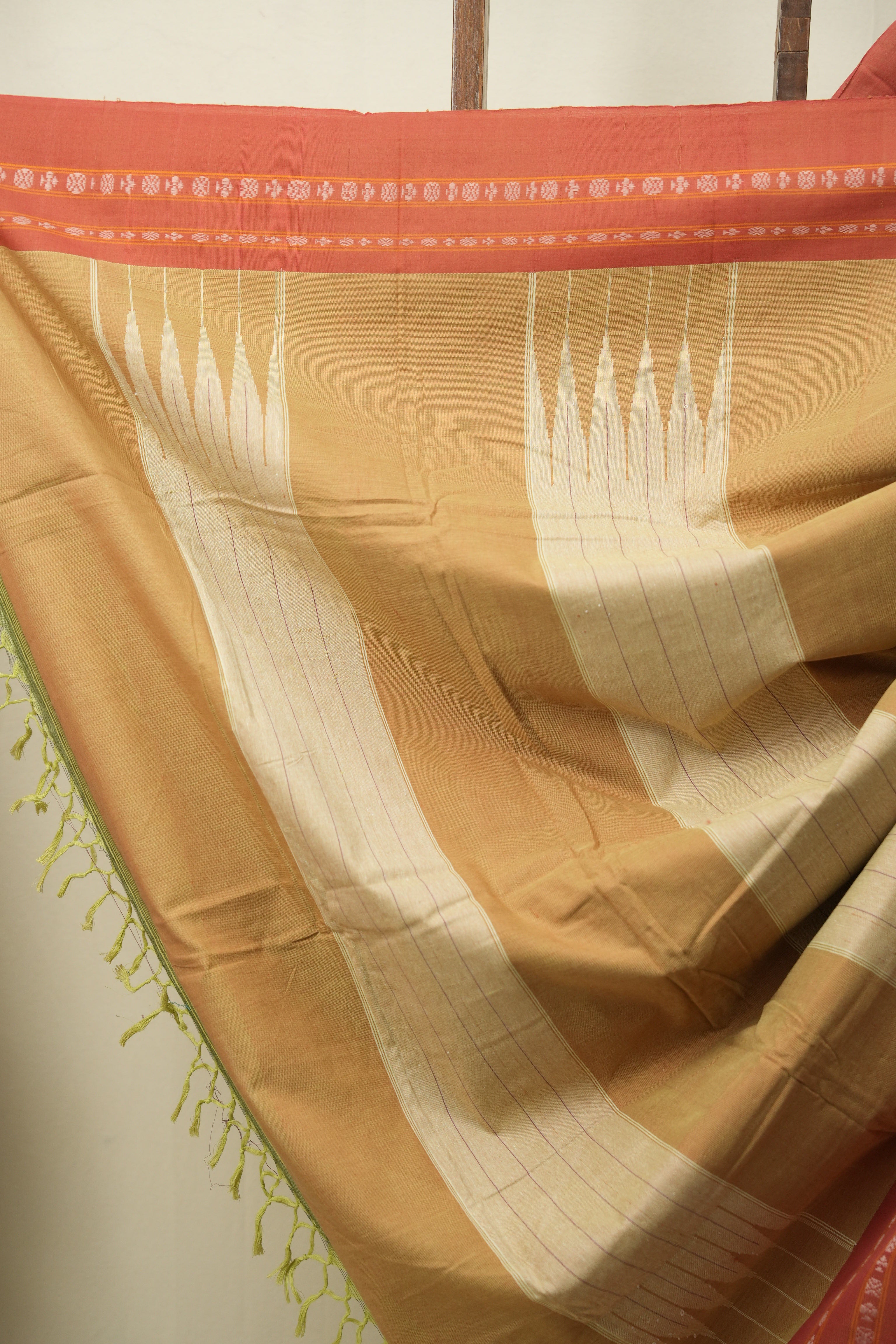 Pista  Cotton IIkal Saree - SRPCIS1106