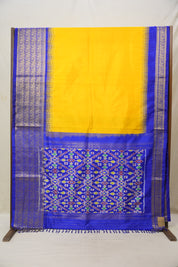 Mustard Yellow Pochampalli Silk Ikat Saree - SRMYPSIS181