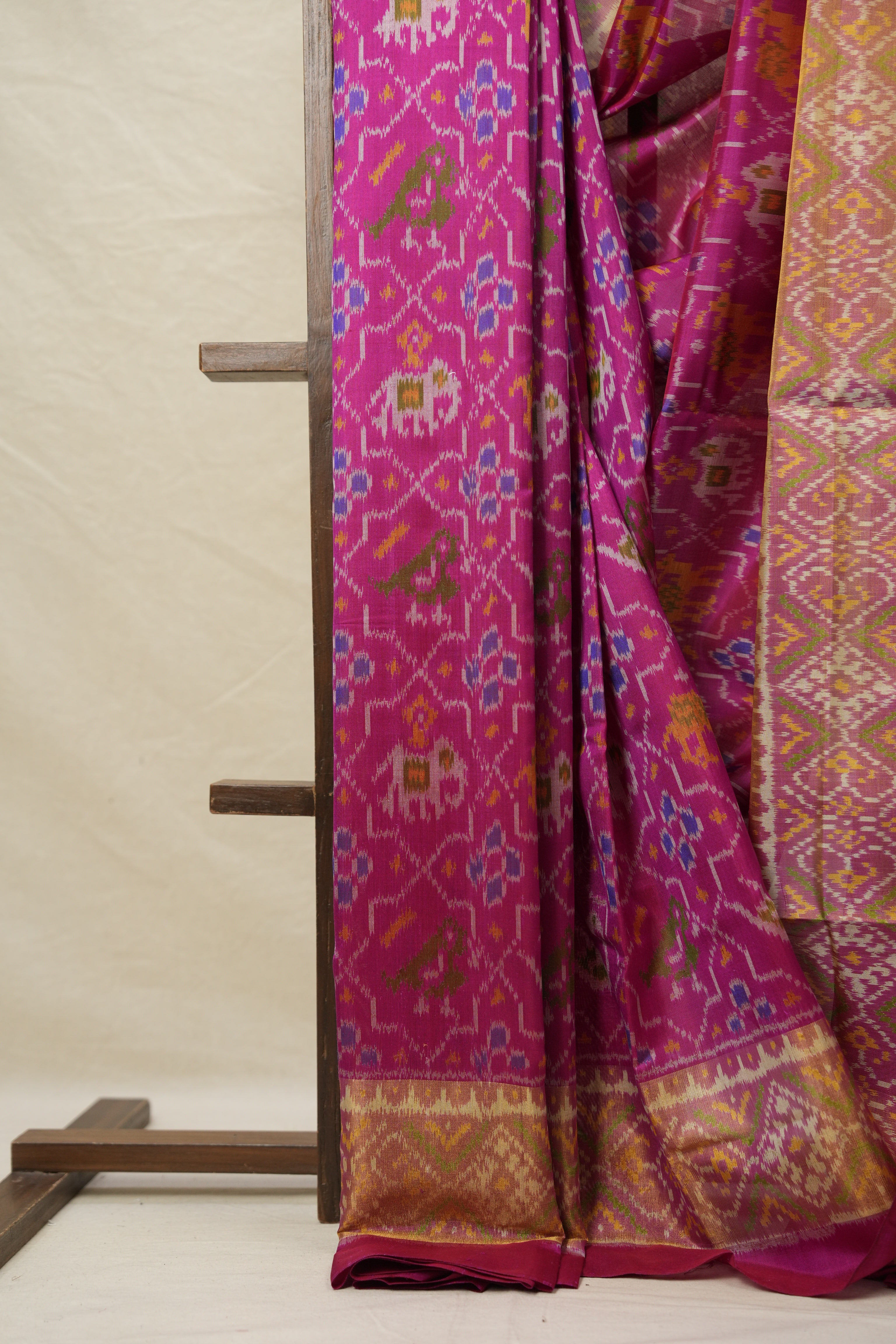 Rani Pink Rajkot Patola Silk Saree - SRRPRPSS563