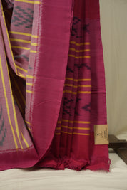 Light Pink Pochampalli Cotton Ikat Saree - SRLPPCIS734