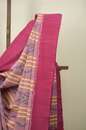 Light Pink Pochampalli Cotton Ikat Saree - SRLPPCIS734