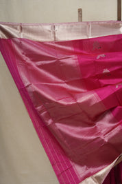 Fuchsia Pink Chanderi Silk Saree-SRFPCSS169