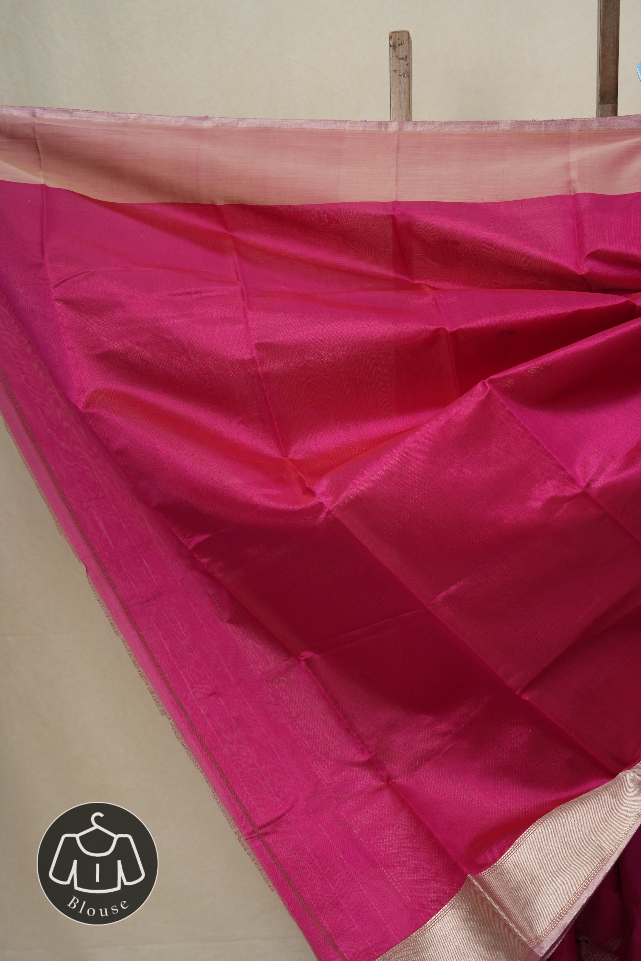 Fuchsia Pink Chanderi Silk Saree-SRFPCSS169
