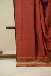 Orange Cotton IIkal Saree - SROCIS1111