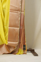 Neon Yellow Chanderi Silk Saree-SRNYCSS35