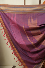 Orange Cotton IIkal Saree - SROCIS1111