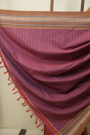 Orange Cotton IIkal Saree - SROCIS1111