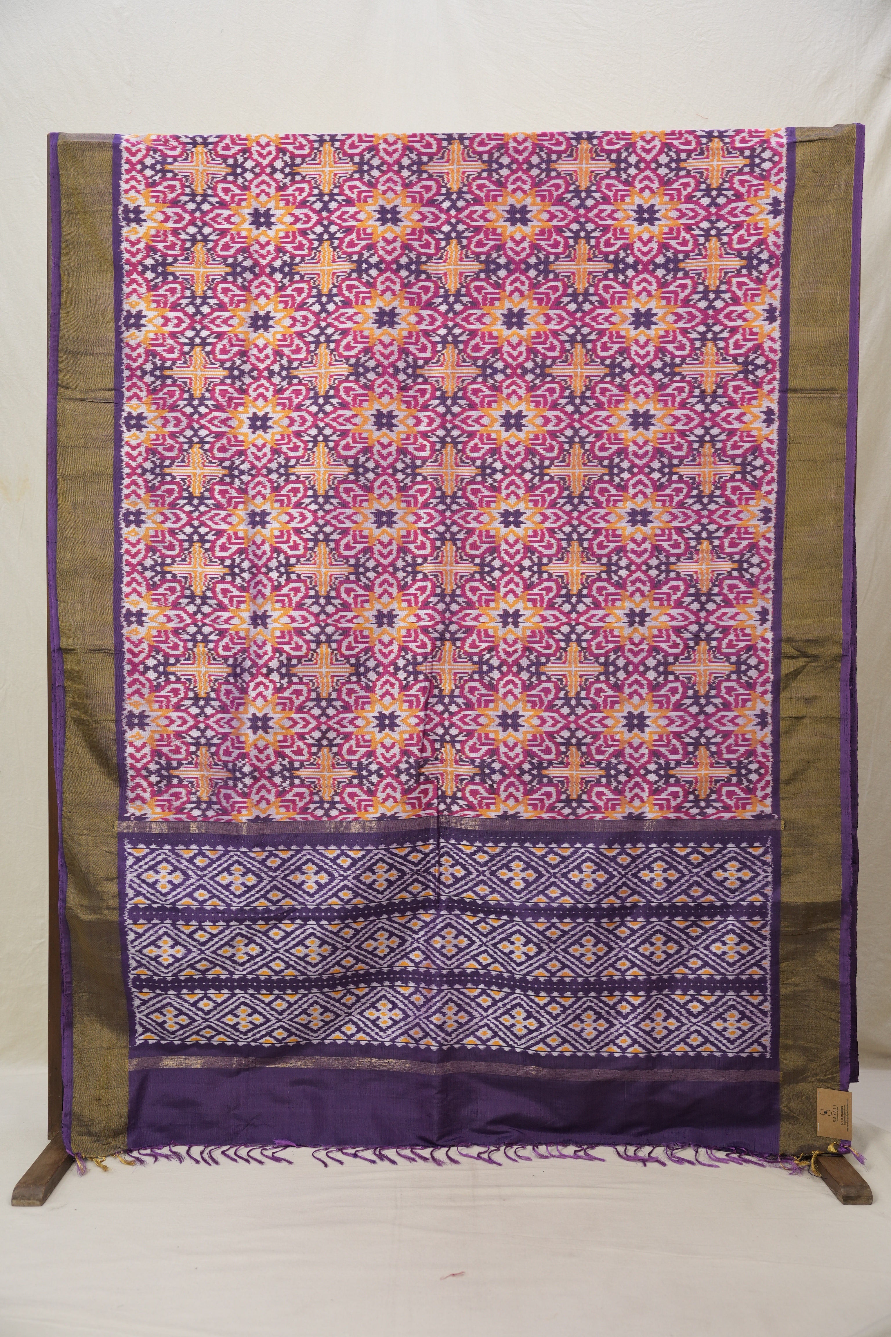 Purple Pochampalli Silk Ikat Saree - SRPPSIS165