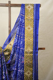 Navy Blue Rajkot Patola Silk Saree - SRNBRPSS558