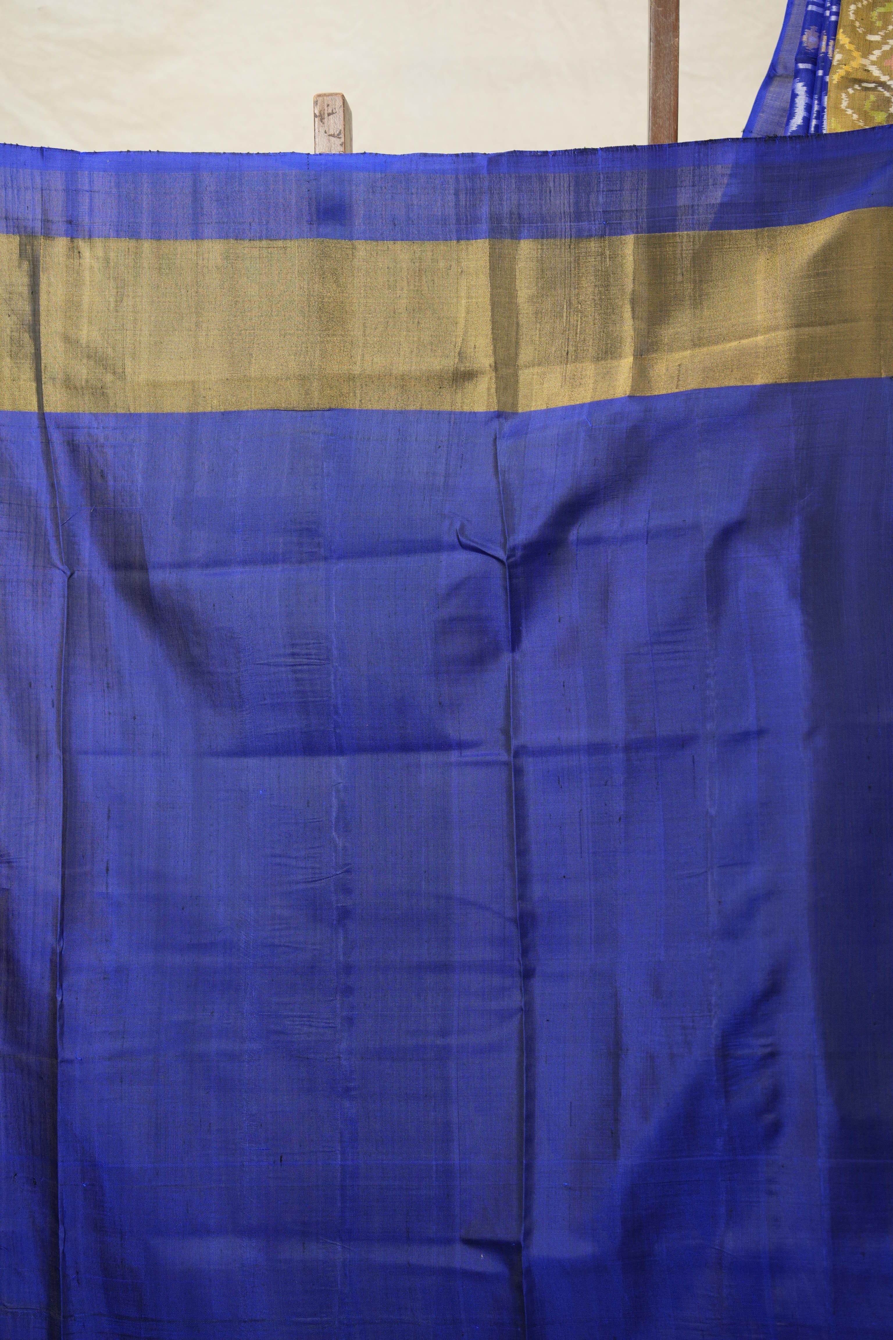 Navy Blue Rajkot Patola Silk Saree - SRNBRPSS558