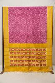Pink Pochampalli Silk Ikat Saree - SRPPSIS193