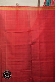 Aqua Blue Rajkot Patola Silk Saree - SRABRPSS561