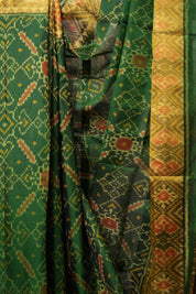 Deep Green Rajkot Patola Silk Saree - SRDGRPSS559