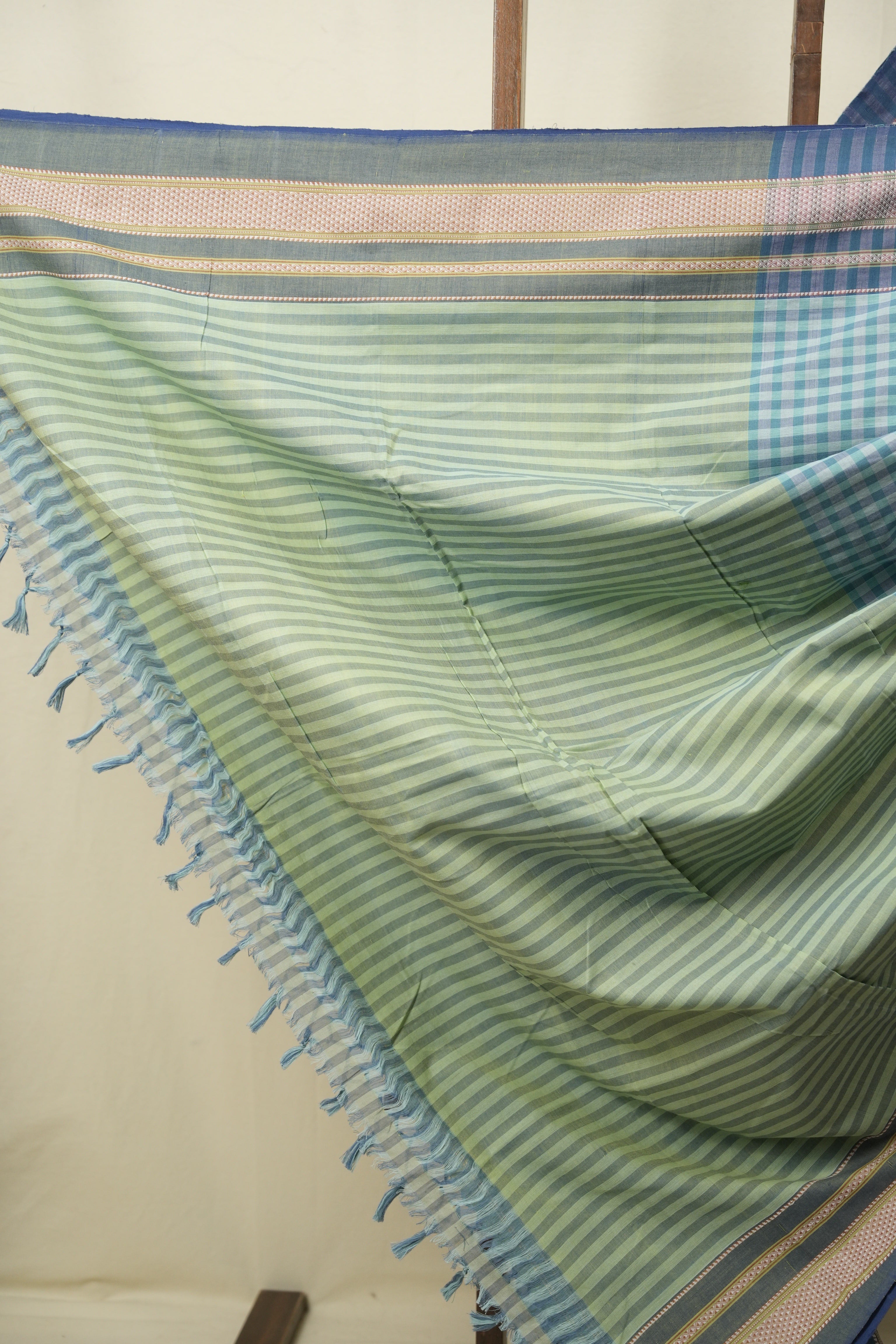 Blue Cotton IIkal Saree - SRBCIS1109