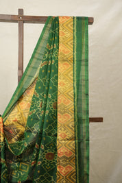 Deep Green Rajkot Patola Silk Saree - SRDGRPSS559