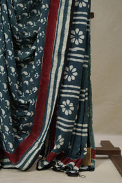 Teal Green HBP Modal Silk Saree - SRTGMSS514