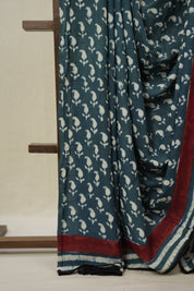 Teal Green HBP Modal Silk Saree - SRTGMSS514