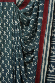 Teal Green HBP Modal Silk Saree - SRTGMSS514