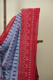 Blue Pochampalli Cotton Ikat Saree - SRBPCIS739