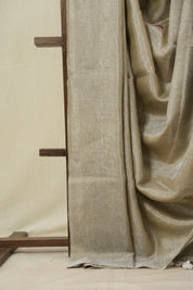 Sand Beige Tissue Linen Jamdani Saree - SRSBTLJS152