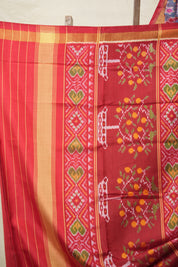 Sky Blue Rajkot Patola Silk Saree - SRSBRPSS560