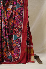 Red Pink Rajkot Patola Silk Saree - SRRPRPSS557
