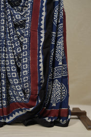 Indigo HBP Modal Silk Saree - SRIMSS513