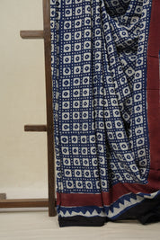 Indigo HBP Modal Silk Saree - SRIMSS513