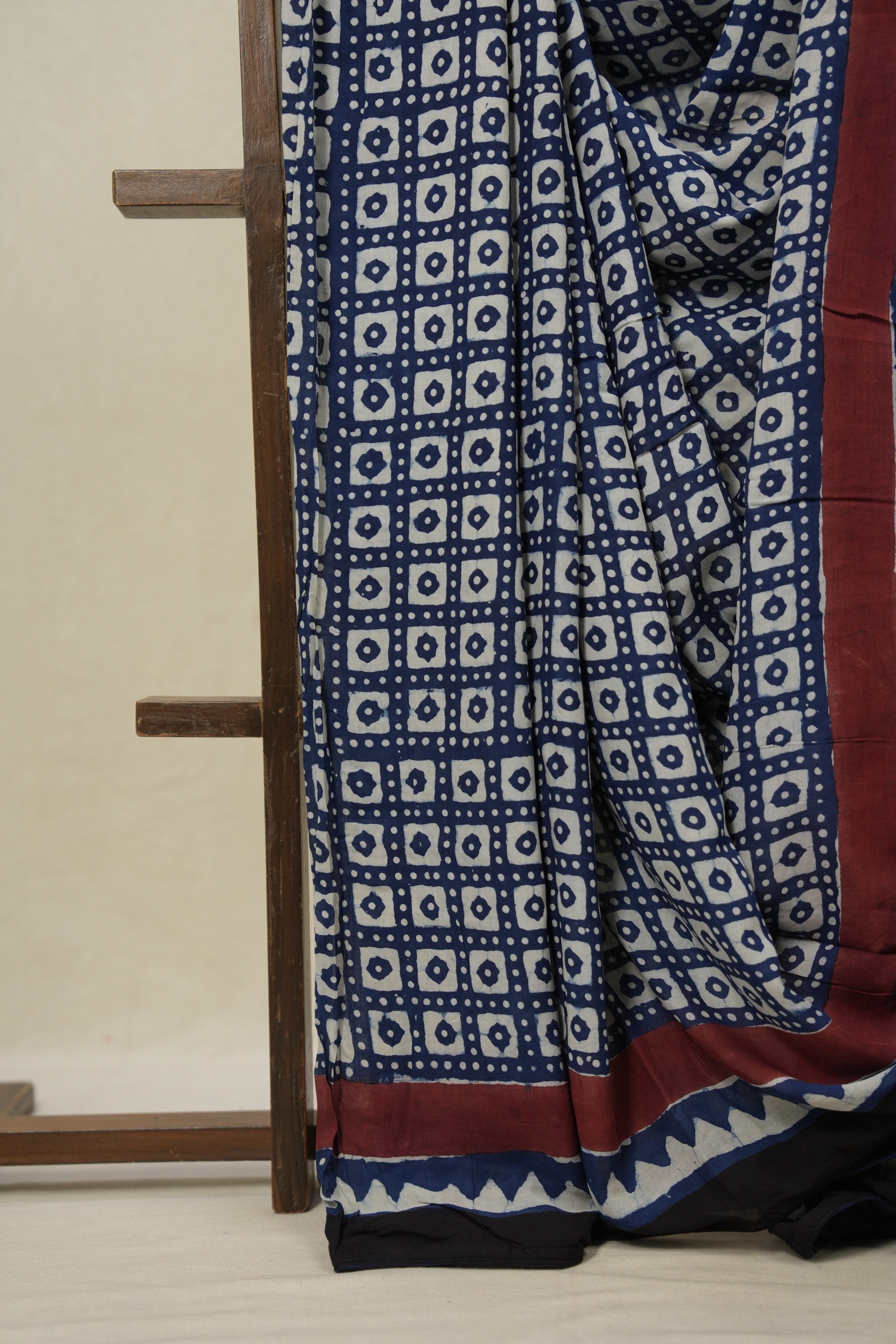 Indigo HBP Modal Silk Saree - SRIMSS513