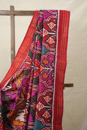 Red Pink Rajkot Patola Silk Saree - SRRPRPSS557