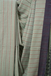 Seafoam Green Bengal Cotton Saree - SRSGBCS122