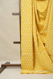Yellow HBP Cotton Saree - SRYCS3047