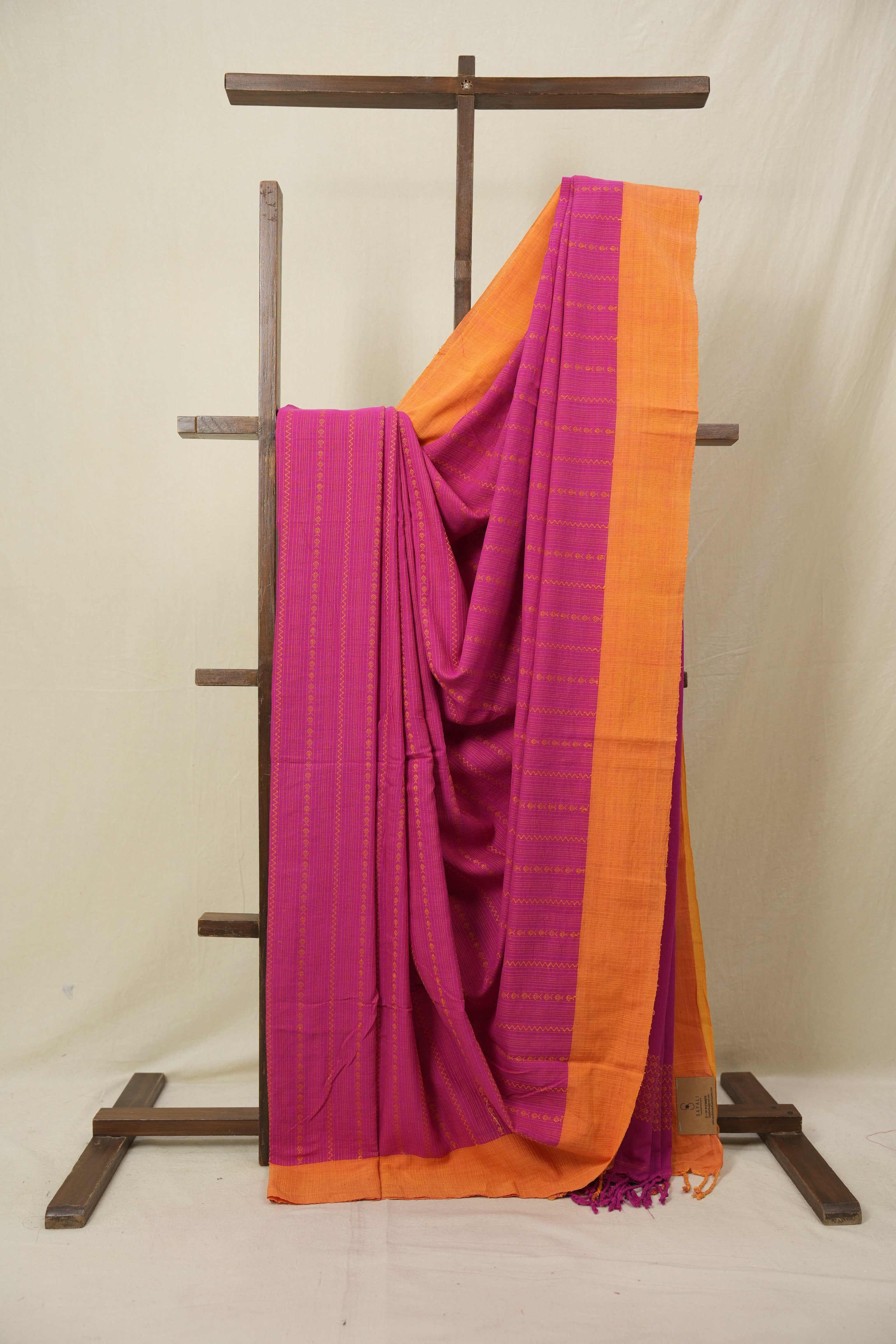 Rani Pink Bengal Cotton Saree - SRRPBCS123