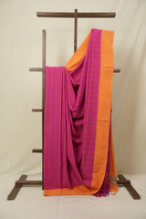 Rani Pink Bengal Cotton Saree - SRRPBCS123