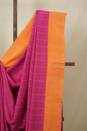 Rani Pink Bengal Cotton Saree - SRRPBCS123