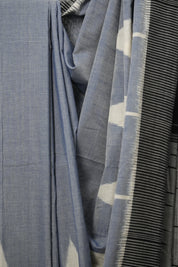 Powder Blue Pochampalli Cotton Ikat Saree - SRPBPCIS563