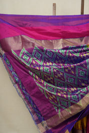 Yellow Pochampalli Silk Ikat Saree - SRYPSIS180