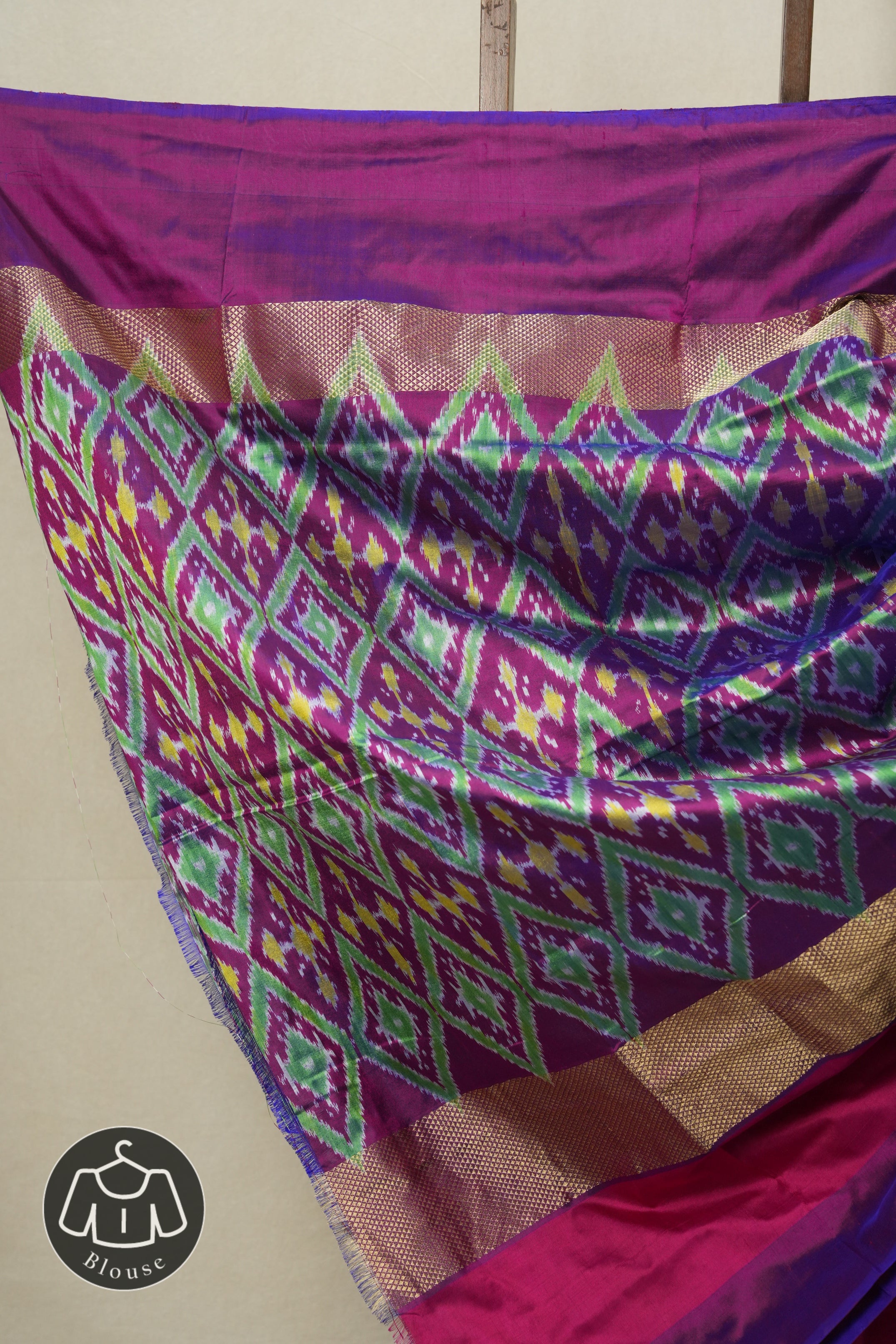 Yellow Pochampalli Silk Ikat Saree - SRYPSIS180