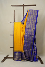 Mustard Yellow Pochampalli Silk Ikat Saree - SRMYPSIS181