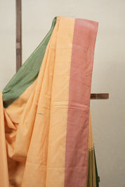 Pestle Orange Plain Cotton Ilkal Saree - SRPOPCIS785
