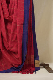 Red Bengal Cotton Saree - SRRBCS126