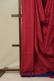 Red Bengal Cotton Saree - SRRBCS126
