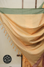Pestle Orange Plain Cotton Ilkal Saree - SRPOPCIS785