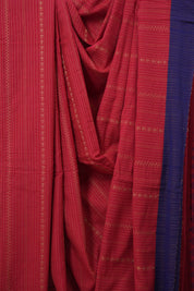 Red Bengal Cotton Saree - SRRBCS126