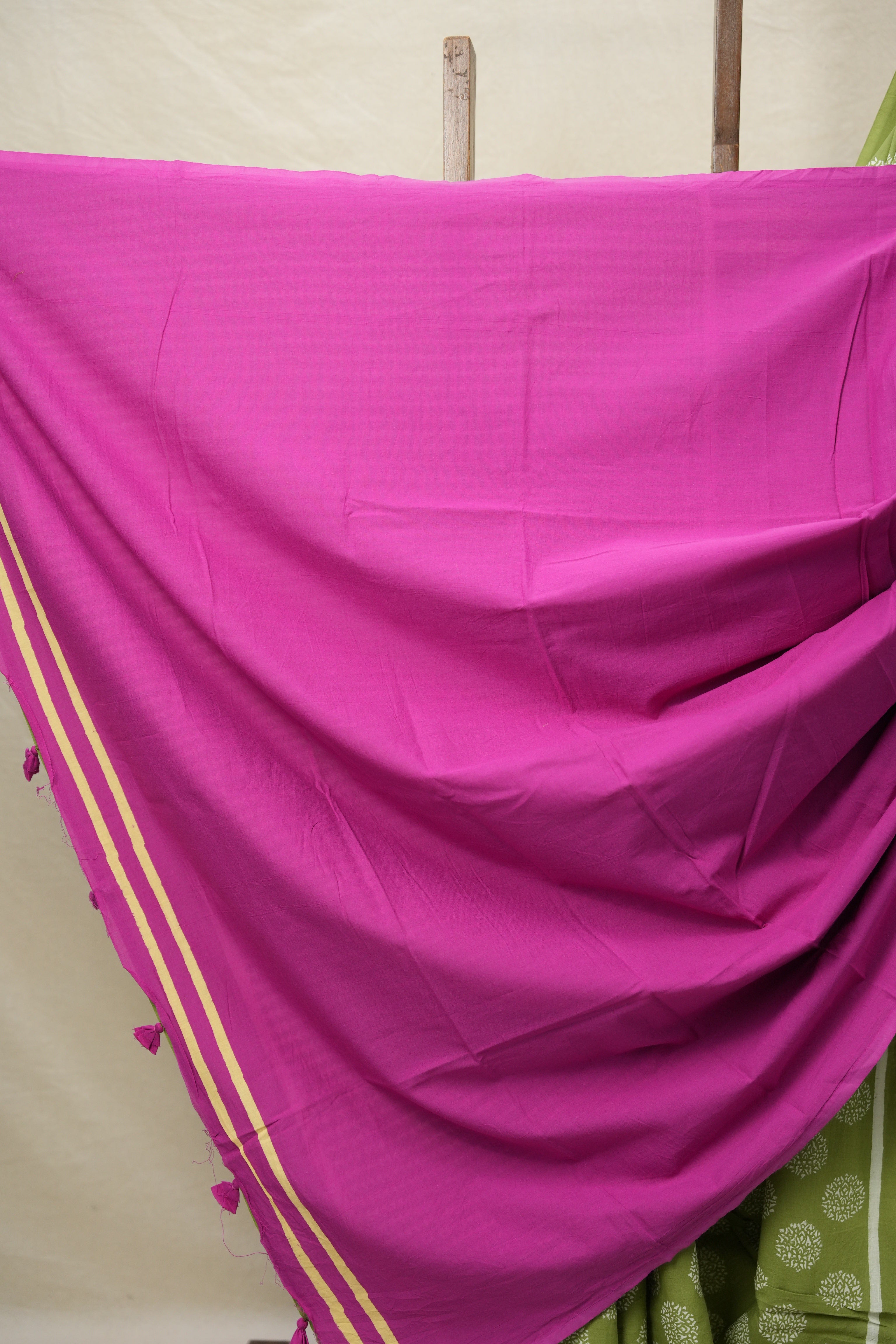 Pista Green HBP Cotton Saree - SRPGCS3045