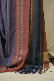 Purple Cotton IIkal Saree - SRPCIS1155