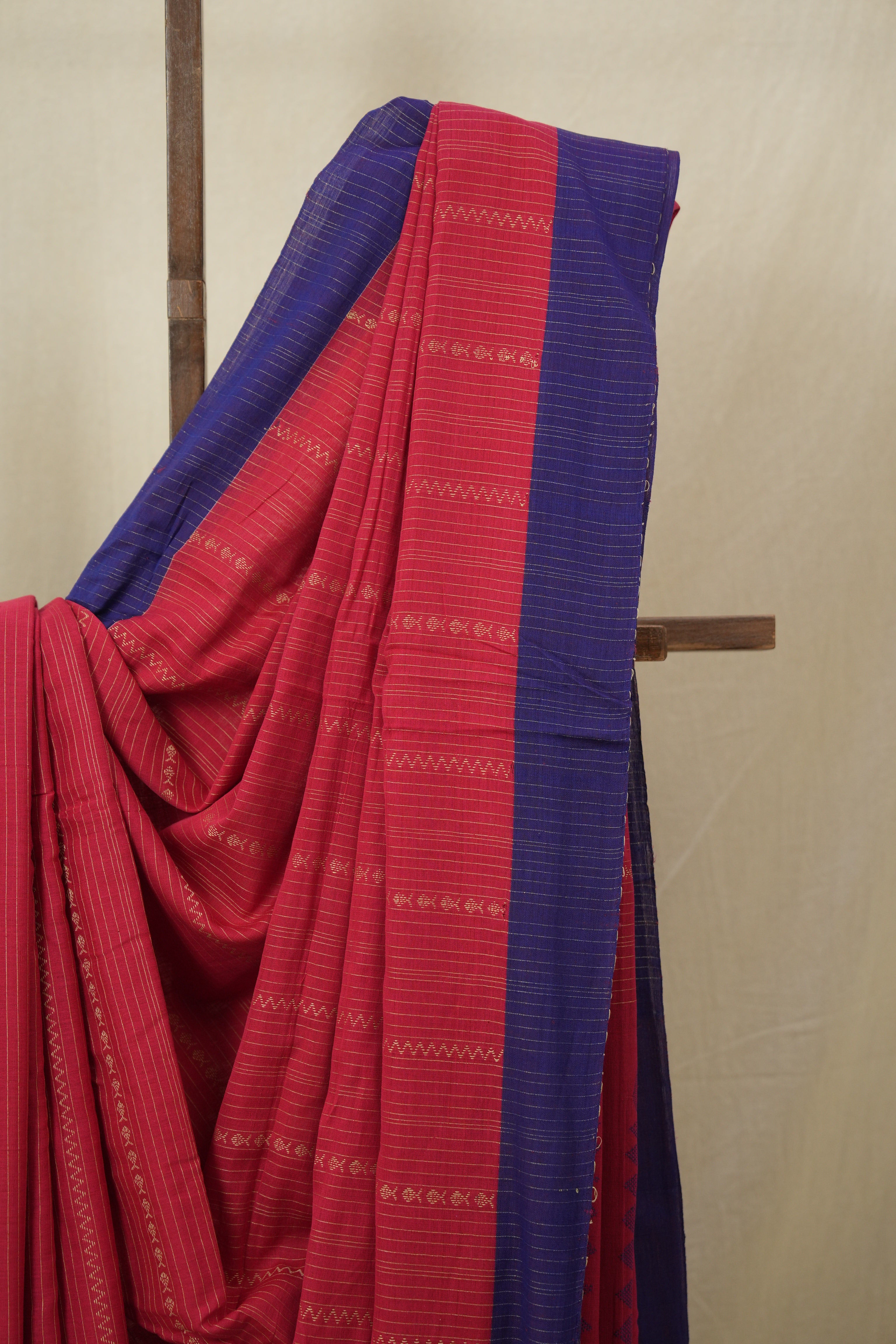Red Bengal Cotton Saree - SRRBCS126
