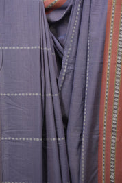 Purple Cotton IIkal Saree - SRPCIS1155